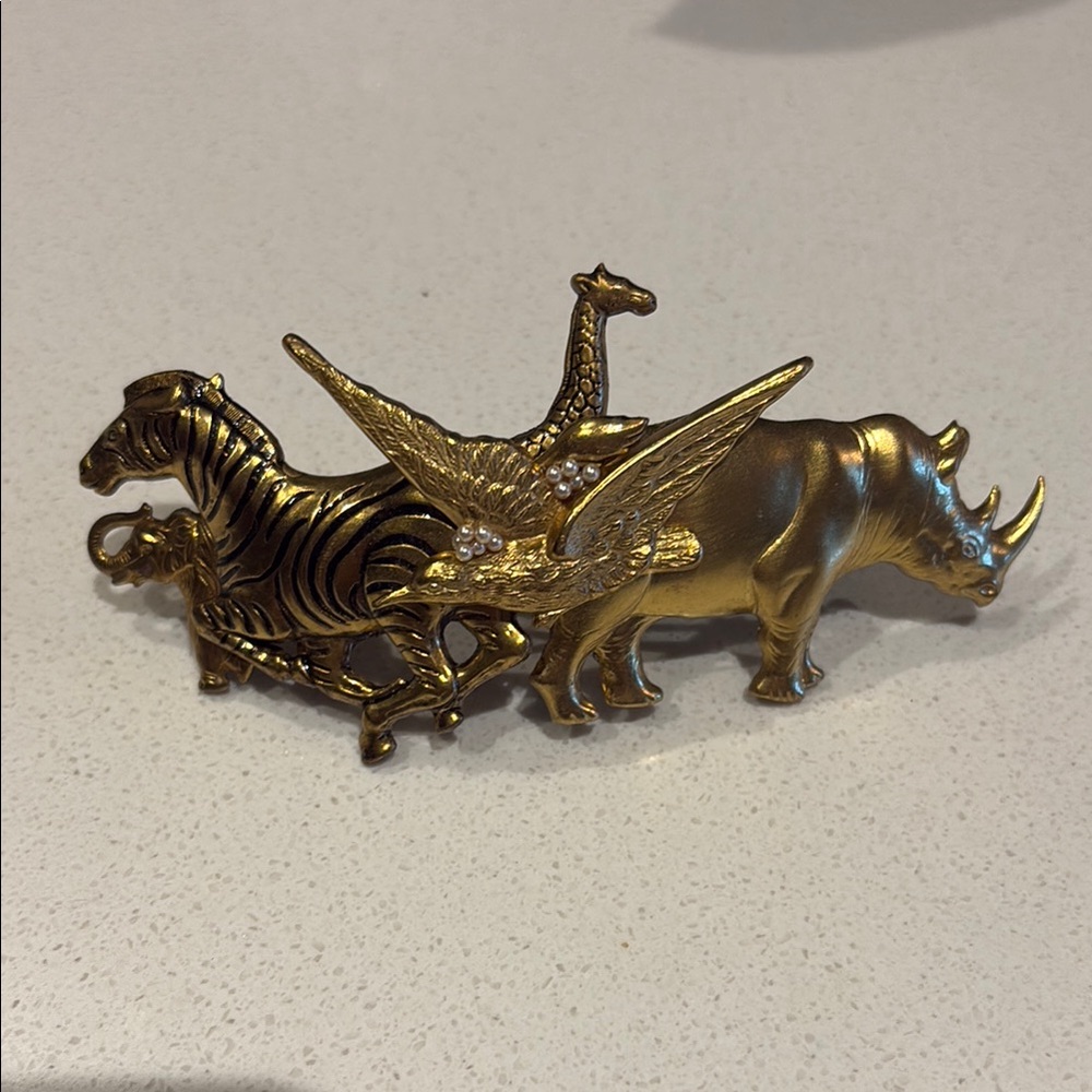 Gold Animal Barrette